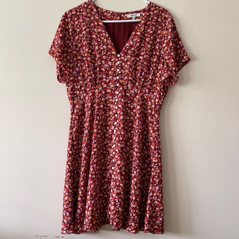 Madewell V-neck Floral Dress